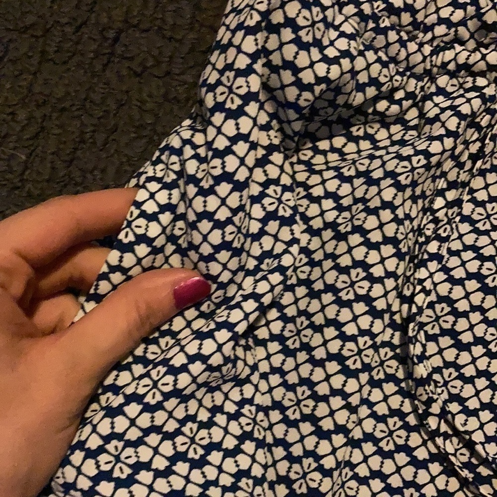 Gap blue clover print sleeveless shirt dress - Picture 8 of 8